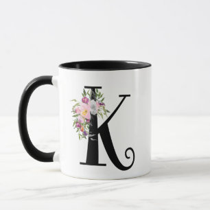Blom- brev K, Monogramkonstmugg för vattenfärg Mugg