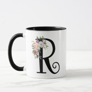 Blom- brev R, Monogramkonstmugg för vattenfärg Mugg