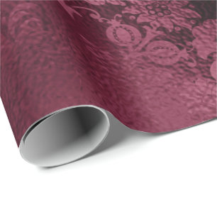 Blom- brud- Marsala glitterBurgundy Glam Presentpapper