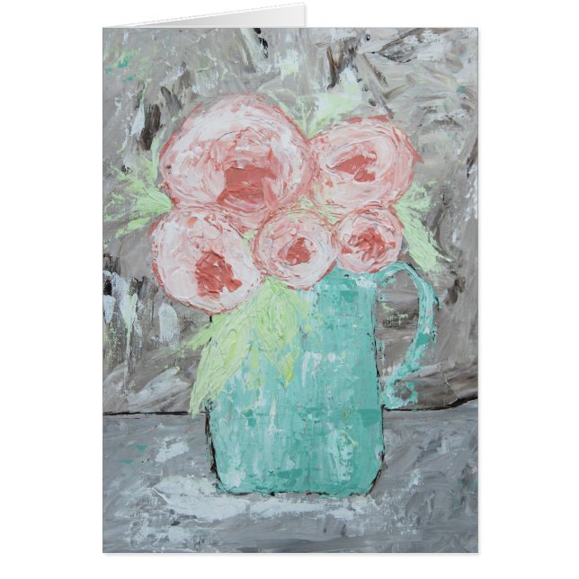 Blom- bukett hälsningskort (Framsidan)