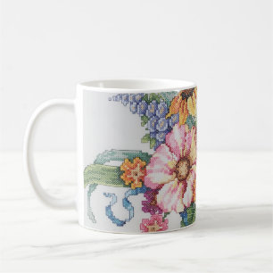 Blom- bukettmugg kaffemugg