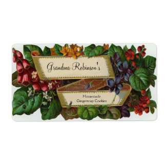 Blom- burk på burk för beställnings- vintage, fraktsedel