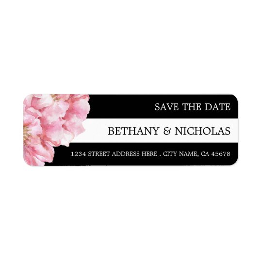 Blom- chic spara daterareturetiketter returadress etikett