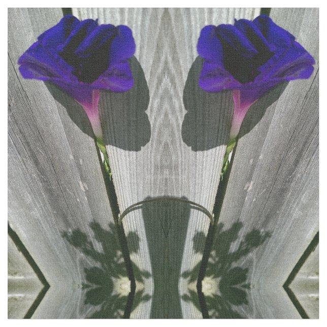 Blom- Customed kammat bomullstyg, 56", Tyg (Närbild)