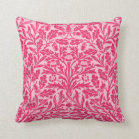 Blom- damast för art nouveau, djup Fuchsia rosa