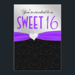 Blom- damastast diamanthjärta för lilor och för inbjudningar<br><div class="desc">Blom- damastast diamanthjärta för lilor och för svart</div>