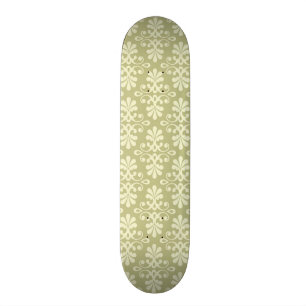 Blom- damastast tapet old school skateboard bräda 21,6 cm