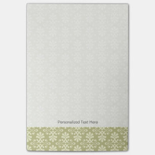 Blom- damastast tapet post-it block