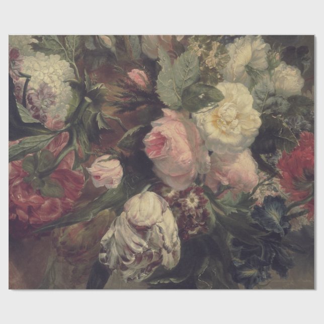 Blom- Decoupage för konst affisch Presentpapper (Platt)