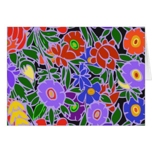 Blom- design #5 hälsningskort