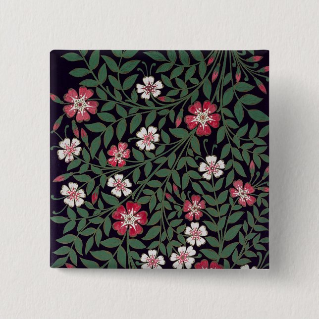 Blom- design av J. Owen, 1863 Knapp (Framsida)