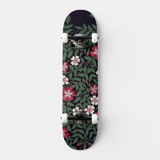 Blom- design av J. Owen, 1863 Skateboard Bräda 20,5 Cm (Framsida)