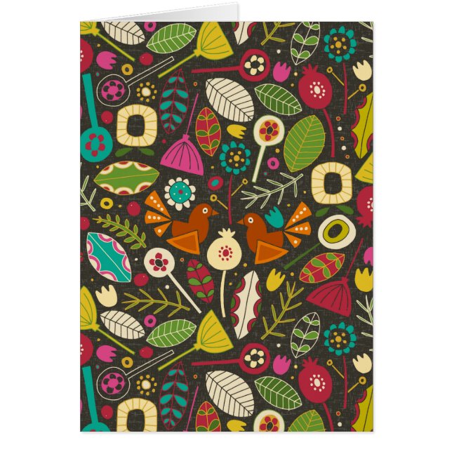 BLOM EBONY HÄLSNINGSKORT (Framsidan)