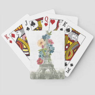Blom- Eiffel torn Paris, frankrike Casinokort