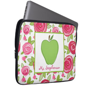 Blom- elektronik hänger lös för lärare laptop sleeve