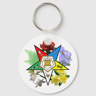 Blom- Emblem Keychain för OES Nyckelring