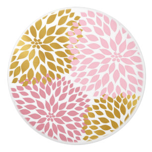 Blom- enhetsknopp för rosa guld- Dahlia Knopp