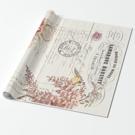 Blom- EphemeraDecoupage affisch Presentpapper