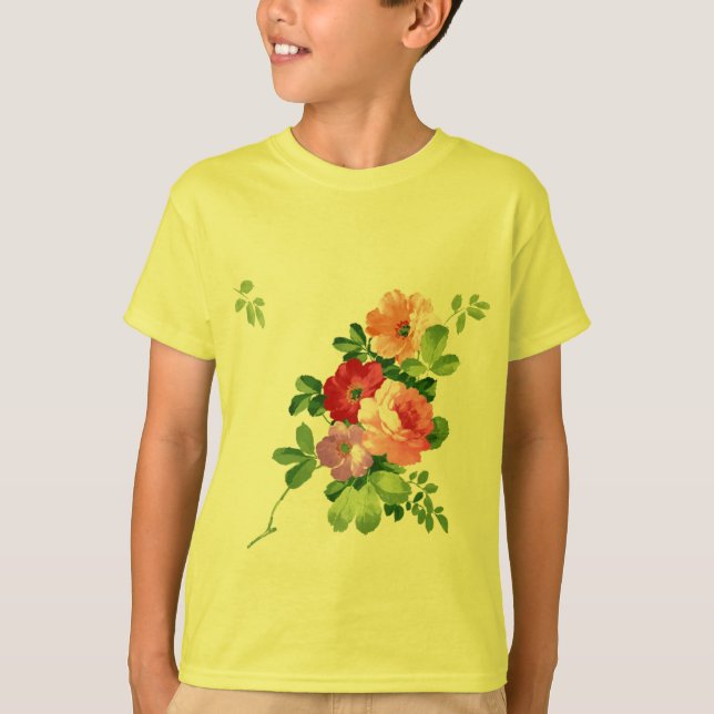 Blom- fantacy - anpassade t shirt (Framsida)