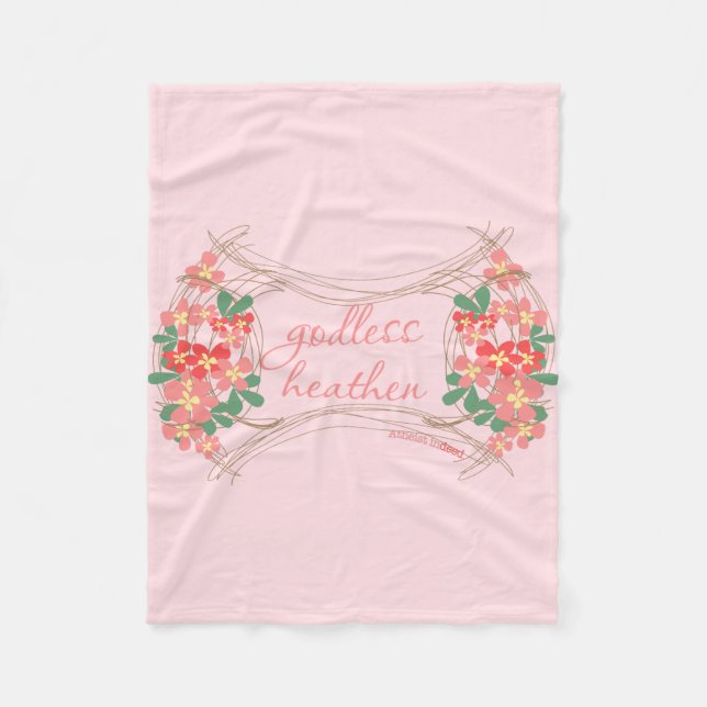 Blom- filt för gudlös hednisk ull (Framsidan)