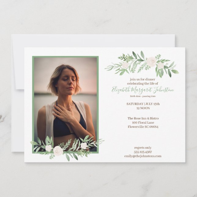 Blom- firande för elegantt elfenben av tack kort (Framsida)