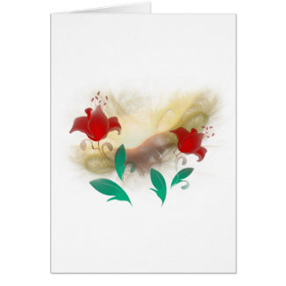 Blom- Frac Hälsningskort