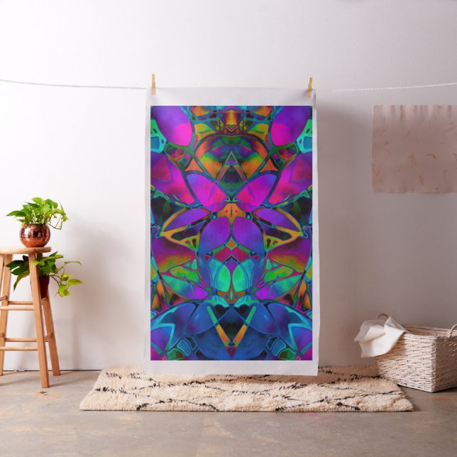 Blom- Fractalkonst för tyg (In Situ)