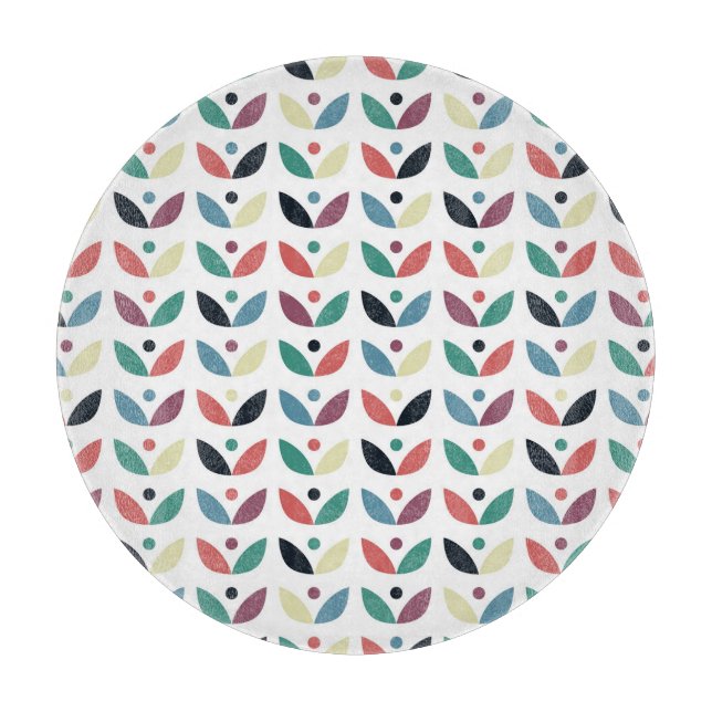 Blom- geometriskt mönster för Folk konst (Framsidan)