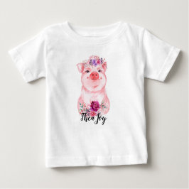 Blom- grisskjorta för baby t shirt