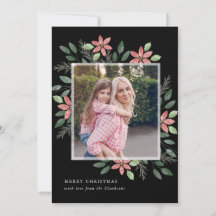 Blom- helgdag, julfotokort