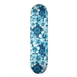 Blom- hibiskusmönster för surfa skateboard bräda 20,5 cm