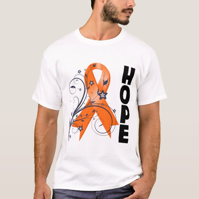Blom- hoppband för åtskillig Sclerosis T Shirt (Framsida)