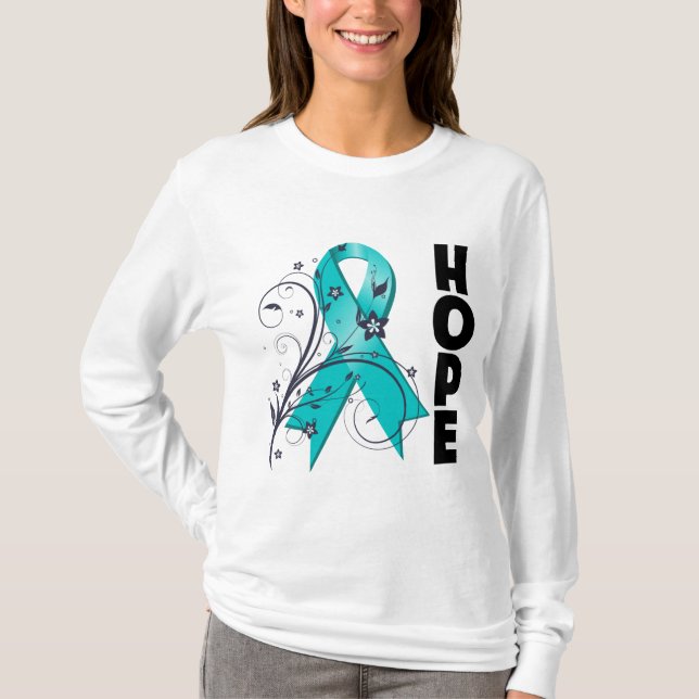 Blom- hoppband för Scleroderma T-shirt (Framsida)