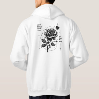 Blom i din egen tid Celestial Rose Gothic Hoodie