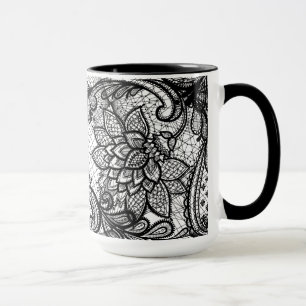 Blom- kaffekopp för snöre B&W