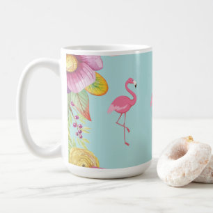 Blom- kaffemugg för Flamingo