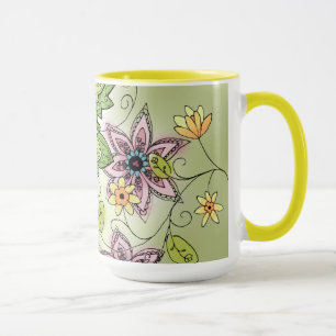 Blom- kaffemugg för vår
