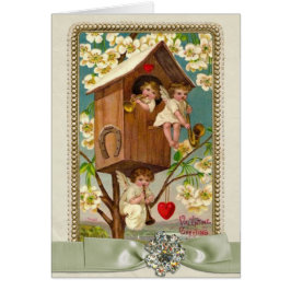 Blom- kärlek för änglar hälsningskort