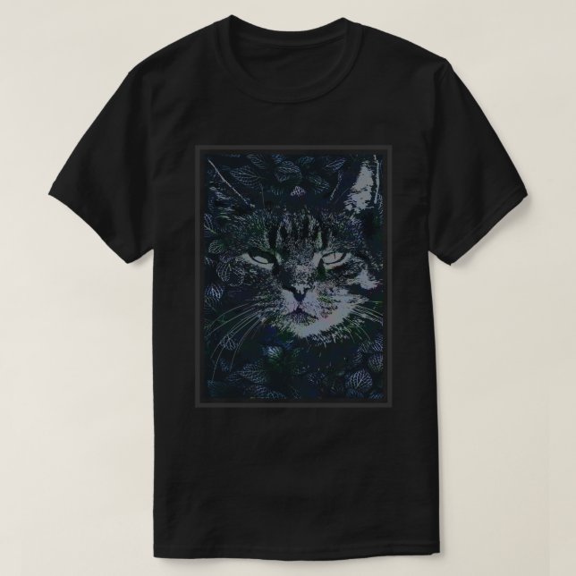 Blom- katt t shirt (Design framsida)