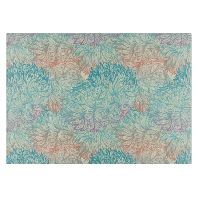 Blom- klottermönster för multifärgad (Framsidan)