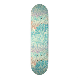 Blom- klottermönster för multifärgad skateboard bräda 20 cm