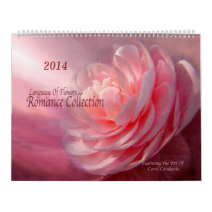 Blom- konstkalender 2014 för romansk samling kalender