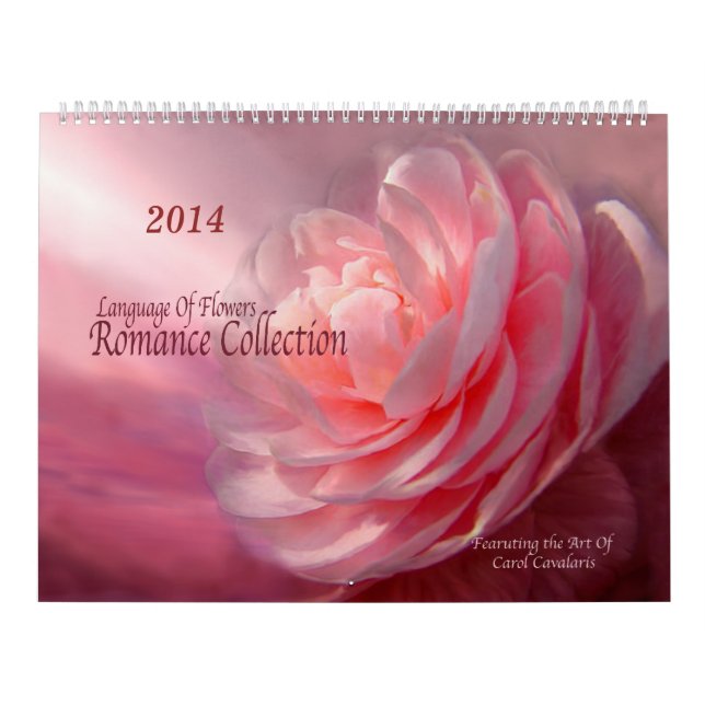 Blom- konstkalender 2014 för romansk samling kalender (Omslag)