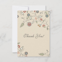 Blom- listtack för vintage tack kort