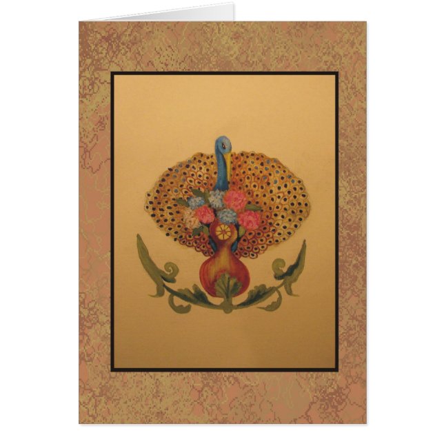 blom- måla #2 hälsningskort (Framsidan)