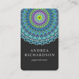 Blom- Mandalaprydnad Visitkort