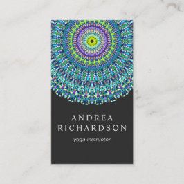 Blom- Mandalaprydnad Visitkort