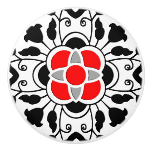 Blom- marockanskt belägger med tegel, djupt - knopp