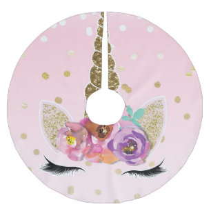 Blom- moderiktiga moderna konfettiar för julgransmatta borstad polyester