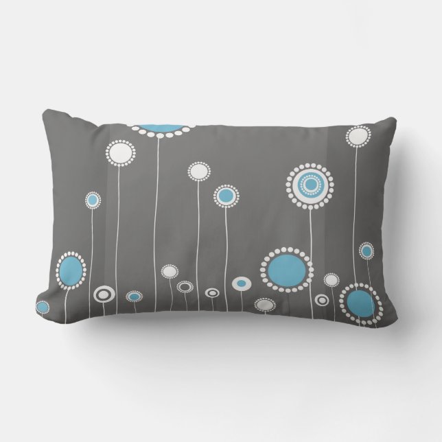 Blom- modern snyggt lumbarkudde (Framsida)